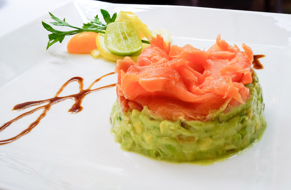 Zalm met guacamole