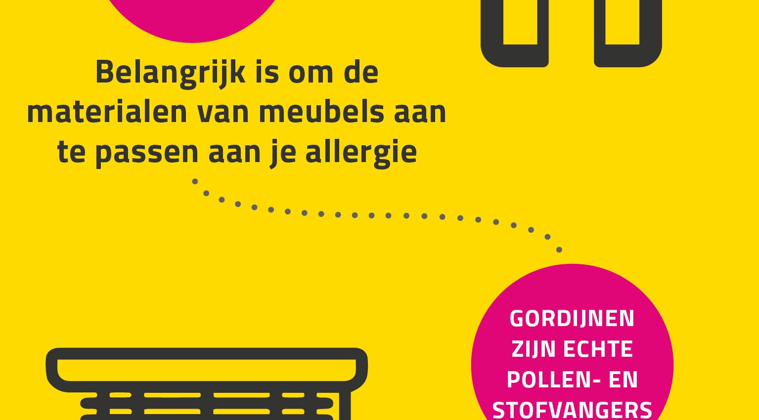 Raamdecoratie geschikt voor hooikoorts